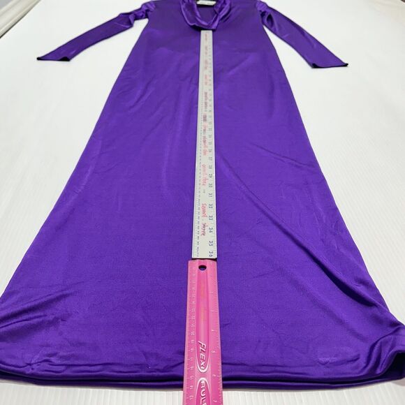 NWT Versace Runway 2023 Cowl Neck Draped Satin Maxi Dress Gown IT 42/US 6 - Picture 14 of 16